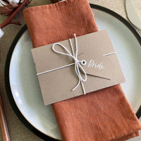 Rustic Charm Fold Out Welcome Card