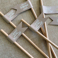 Rustic Charm Wedding Drink Straws