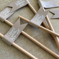 Rustic Charm Wedding Drink Straws