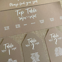 Rustic Charm Table Plan Tags | Headers