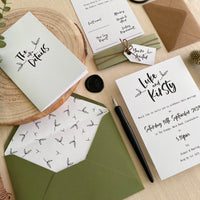 Floral Wedding Invitation Set