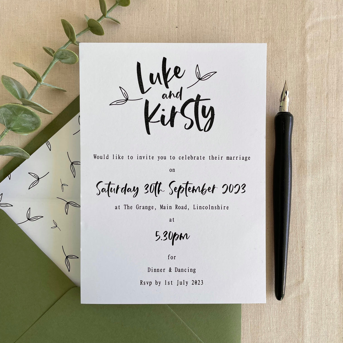 Floral Wedding Invitation