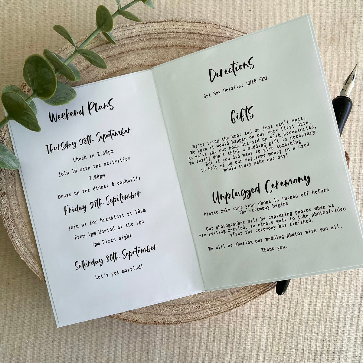 Floral Wedding Invitation Set