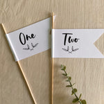 Table Number Flags