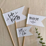 Personalised Floral Cake Toppers