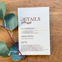 Gold Details Card