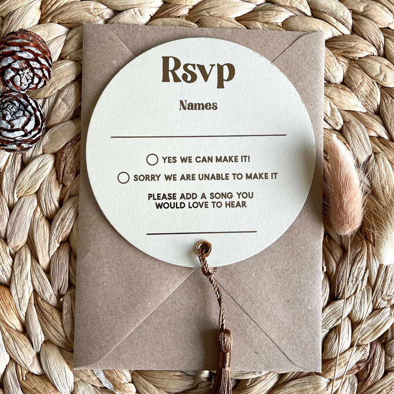 wedding rsvp card