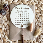 save the date circle tag