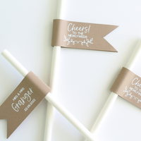 Rustic Charm Wedding Drink Straws