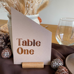 bronze table number