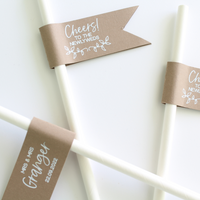 Rustic Charm Wedding Drink Straws